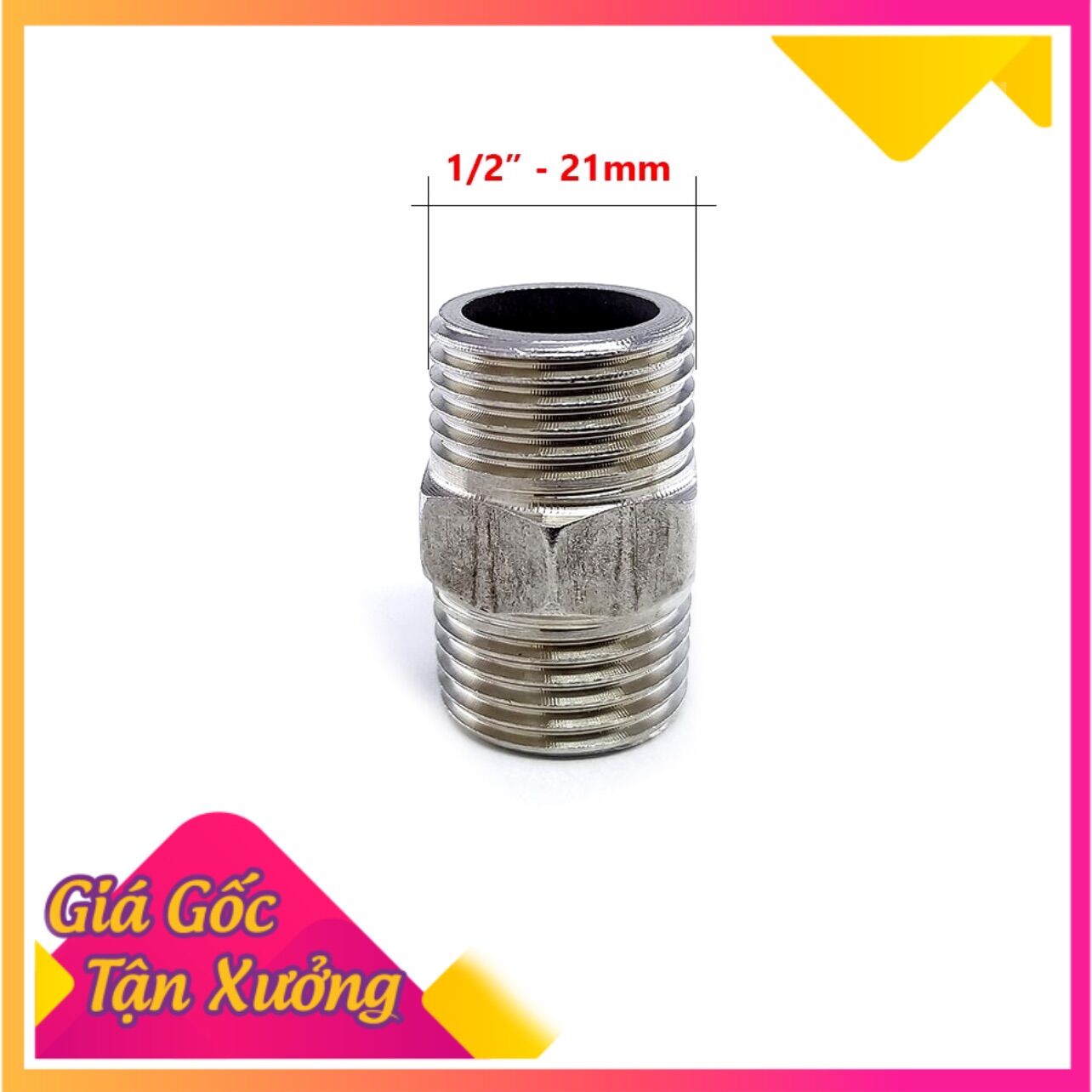 Kép nối inox 1/2-3/4