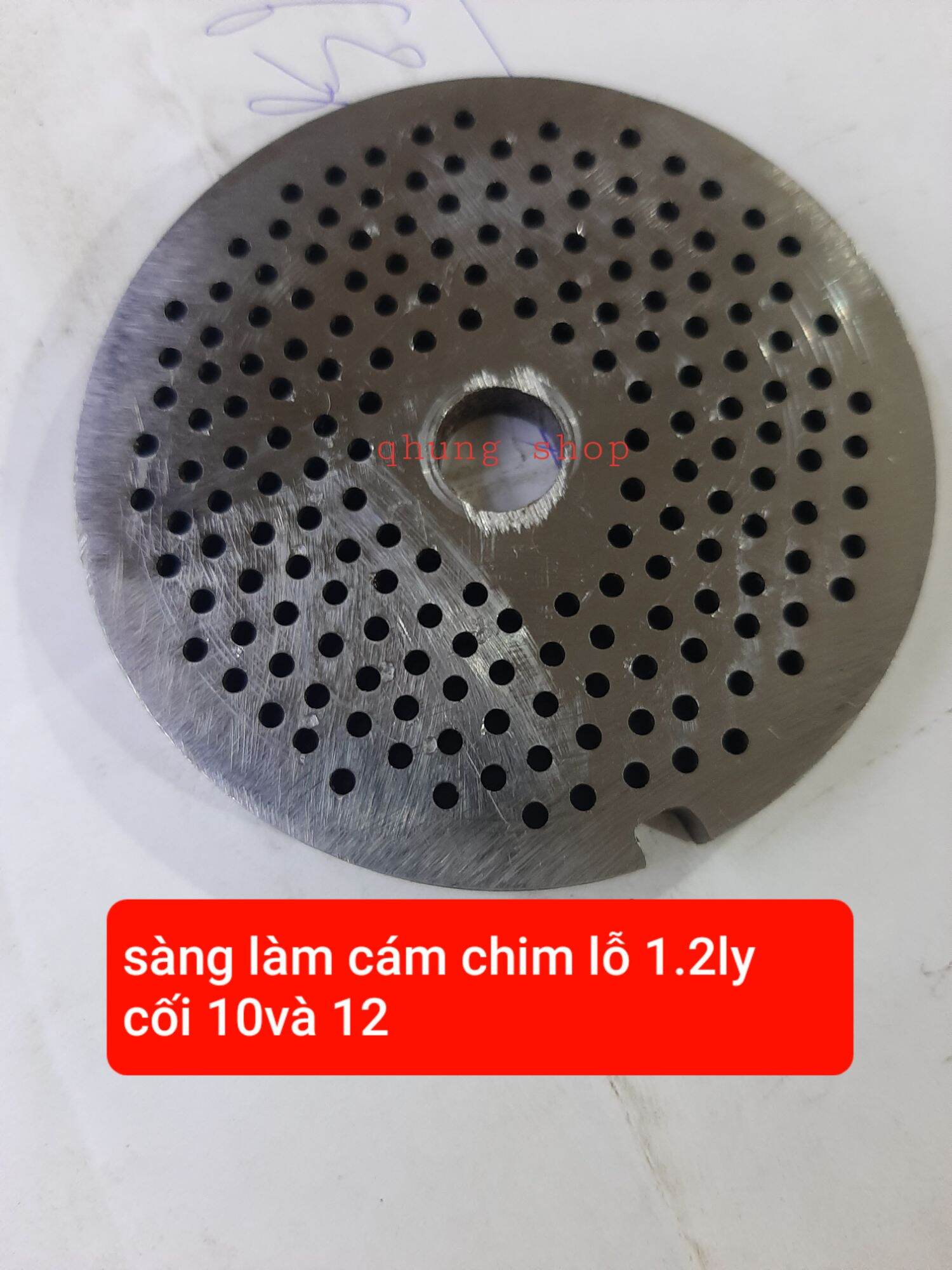 Xàng làm cám chim máy 10 và 12 lỗ 1.2ly làm cám khuyên và chim hút mật