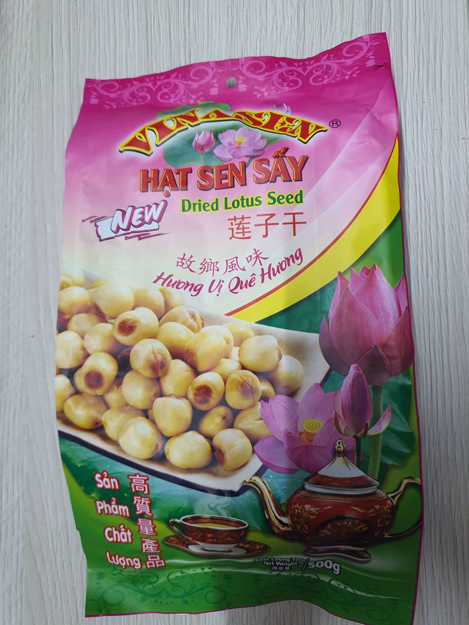 Hạt Sen Sấy Giòn Vinasen 500G