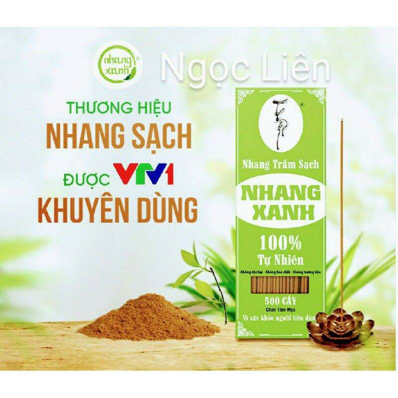 Nhang trầm sạch tự nhiên chân tăm mộc ( nhang xanh)