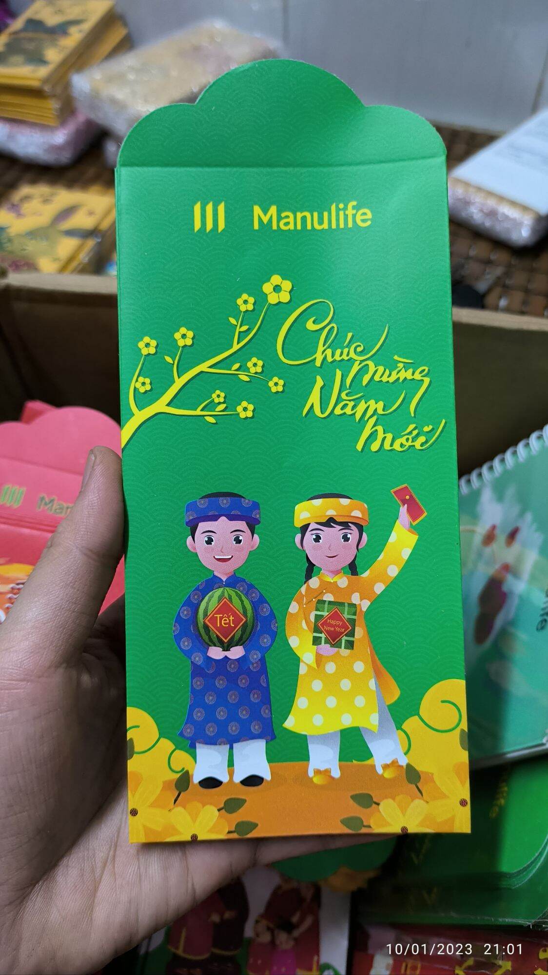 COMBO 200 BAO LÌ XÌ MANULIFE 2022