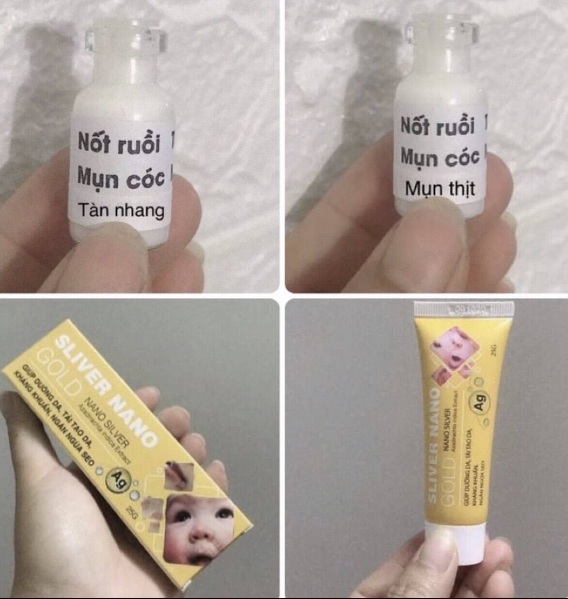 Com Bo Tẩy Nốt Ruồi + Ngăn Ngừa Sẹo Sliver Nano 25G