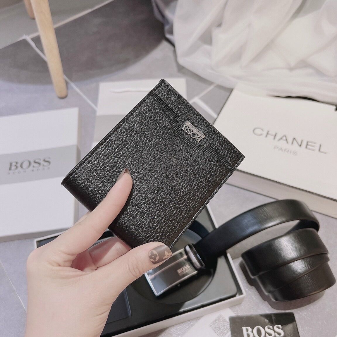 [Fullbox] Combo ví và thắt lưng boss sang xịn