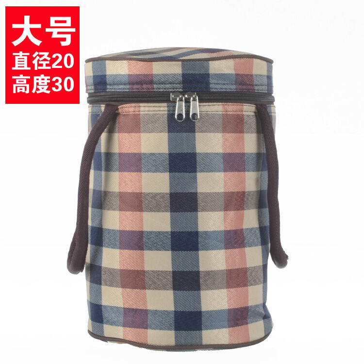 Large, Medium And Small Size Insulated Lunch Box Bag Bento Box Bag Thick Waterproof Circle Thermal Bag Extra Large Meal Box Bag Portable Pan Handbags