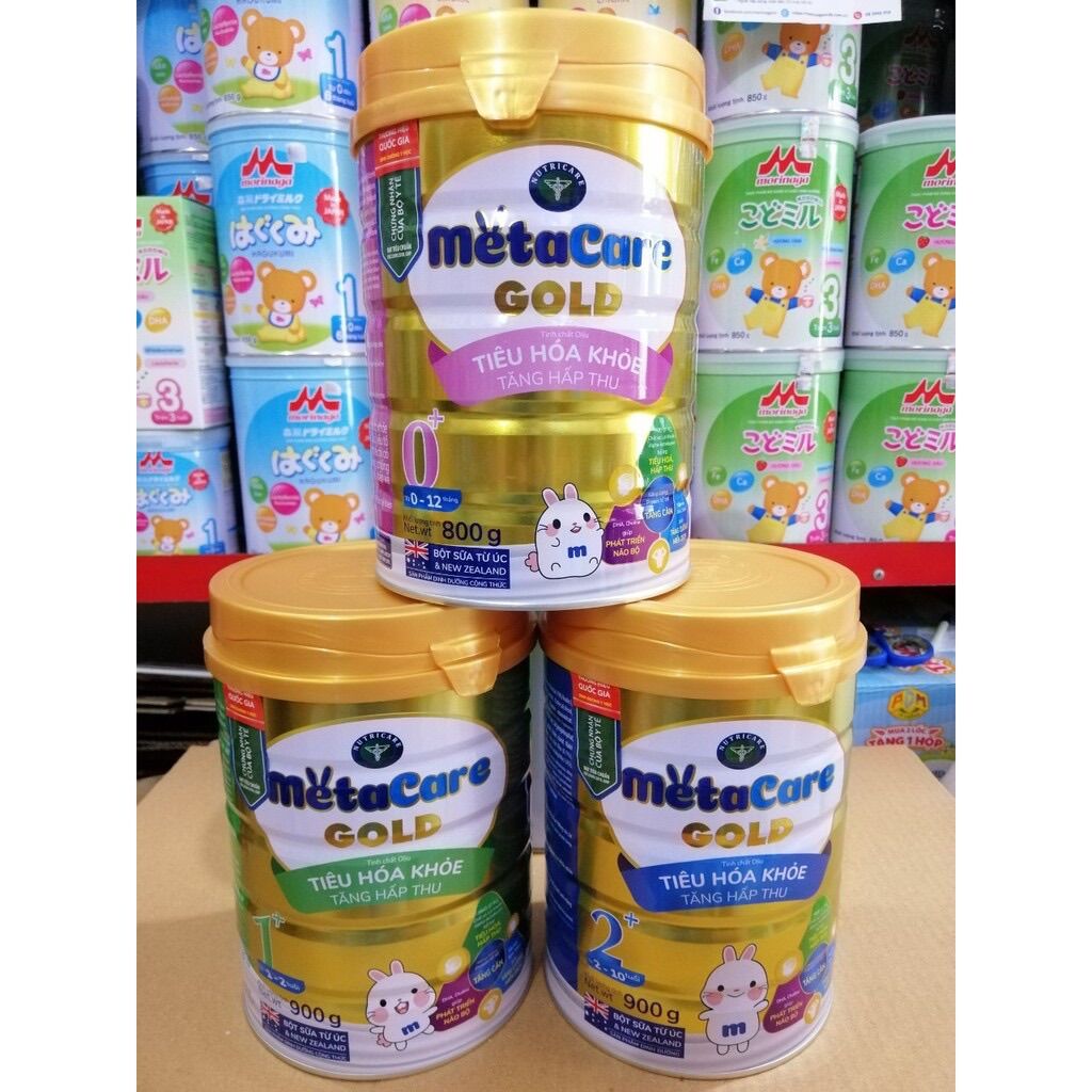 Sữa bột metacare gold số 0+ lon 900g date 2024