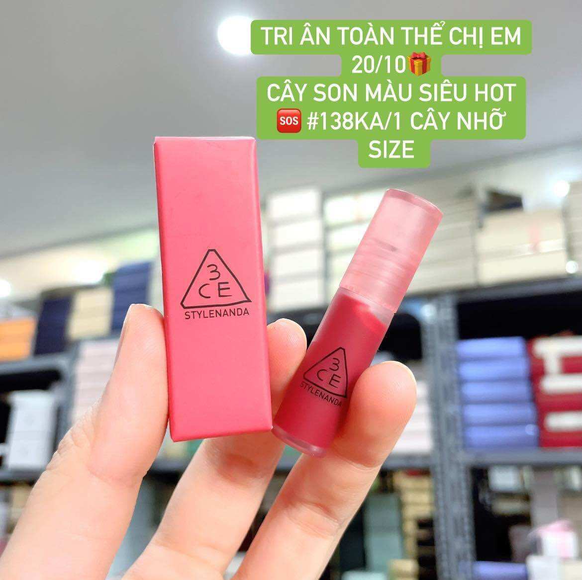 Son 3ce Casuar affair chính hãng Son 3ce màu hồng khô