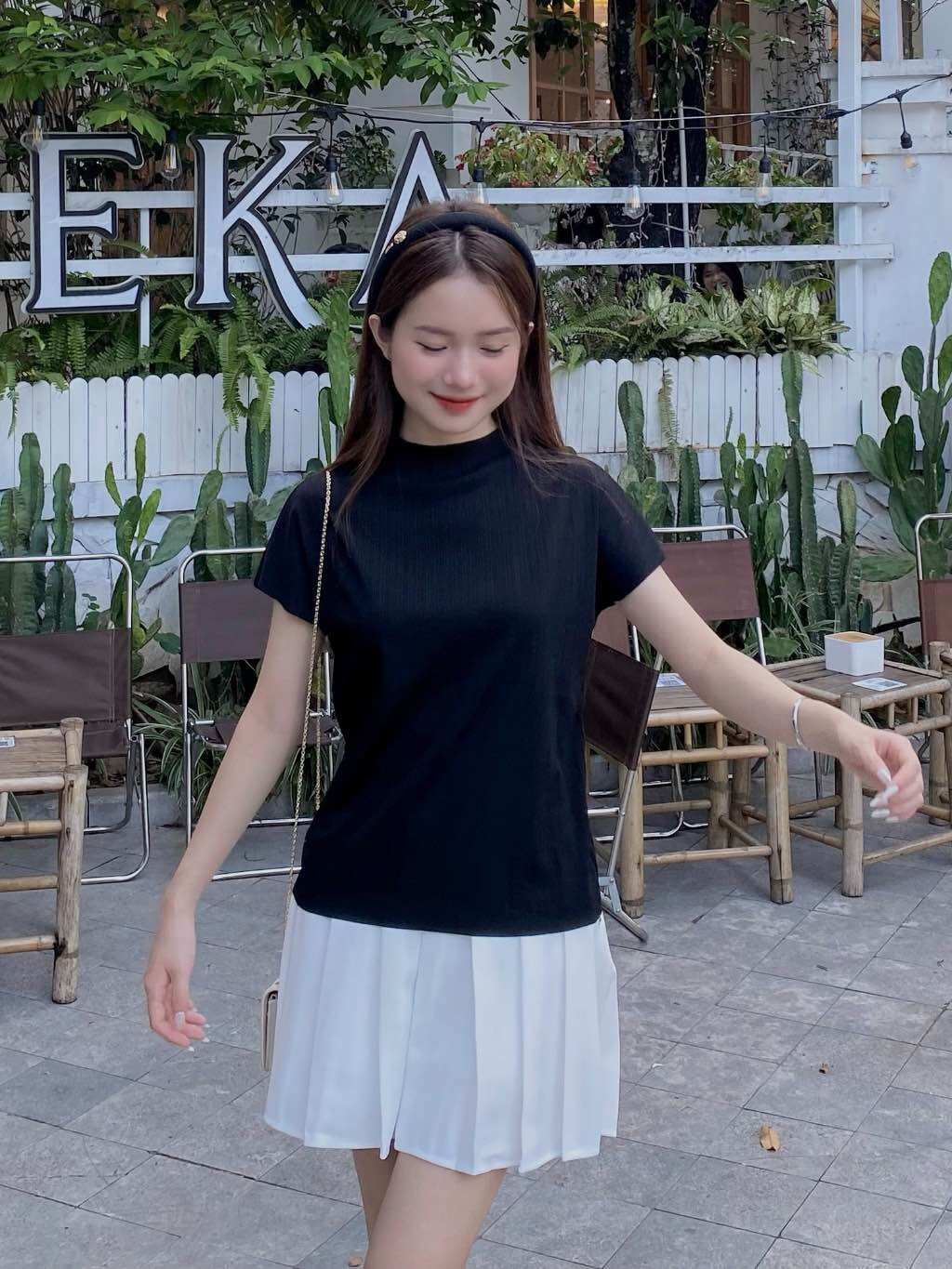 Áo thun tăm lạnh tay cánh dơi cổ 2 phân