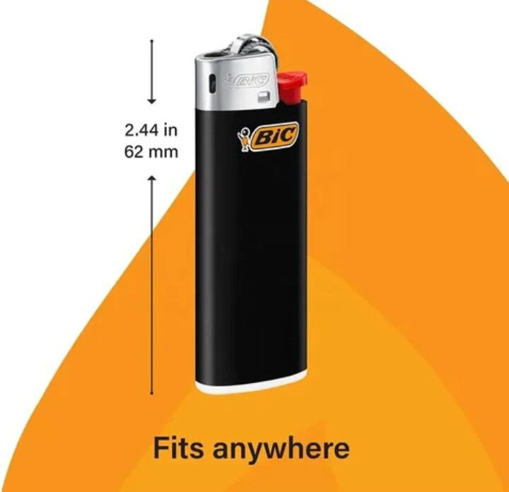 Bật Lửa/Fighter BIC J3 đánh đá bánh xe( lửa ngọn trung bình,bền đẹp)Size M 7.8cm 🔥