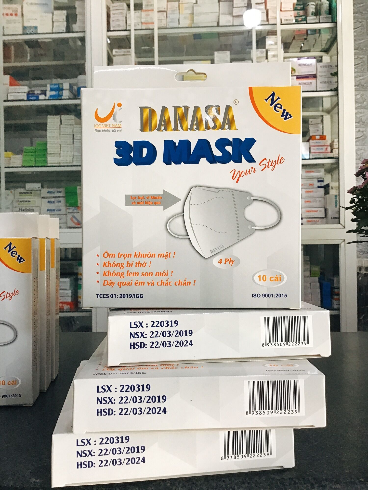 Khẩu trang Mask 3D Danasa hộp 10chiếc