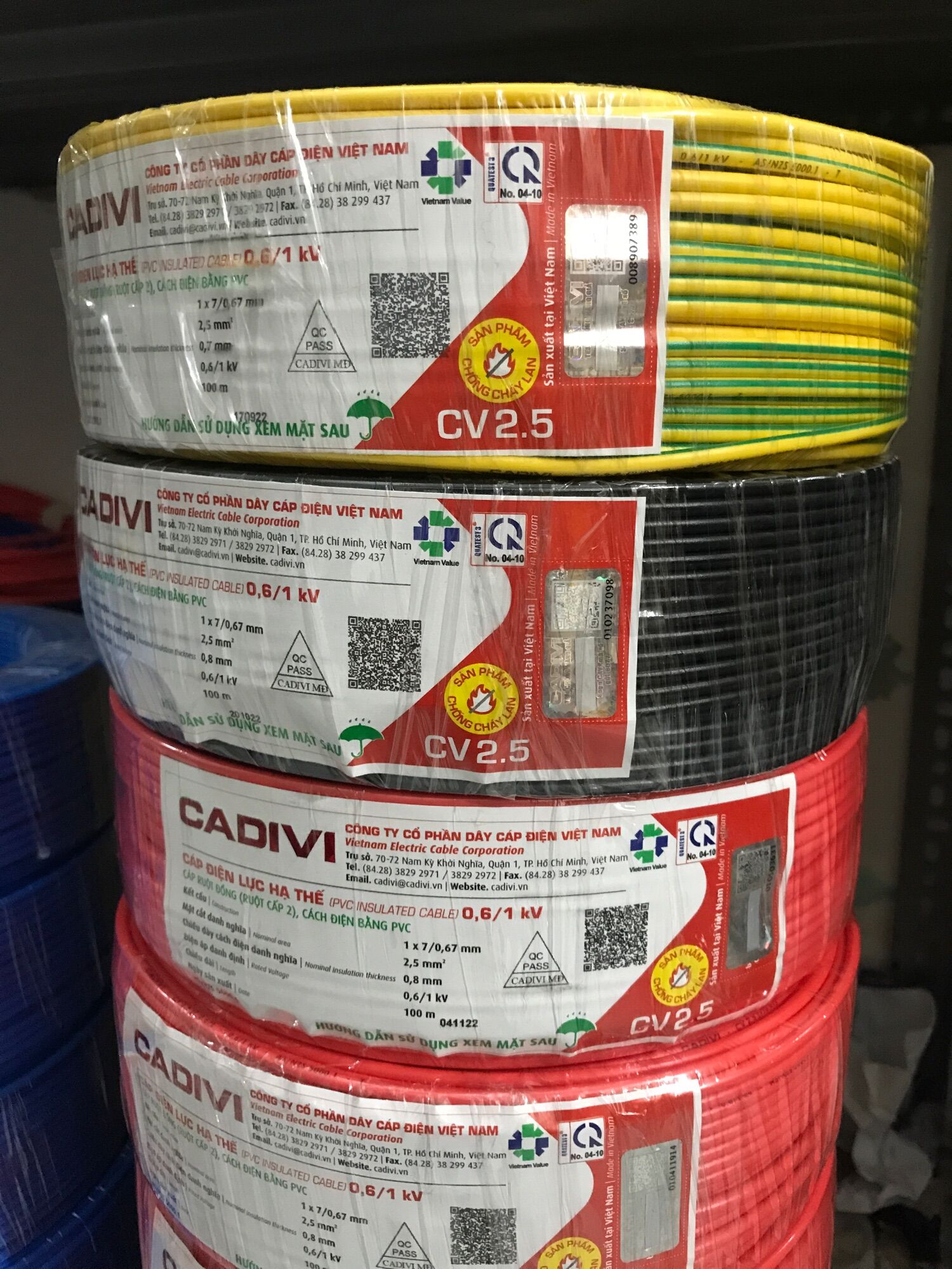 Dây điện Cadivi 2.5 đơn