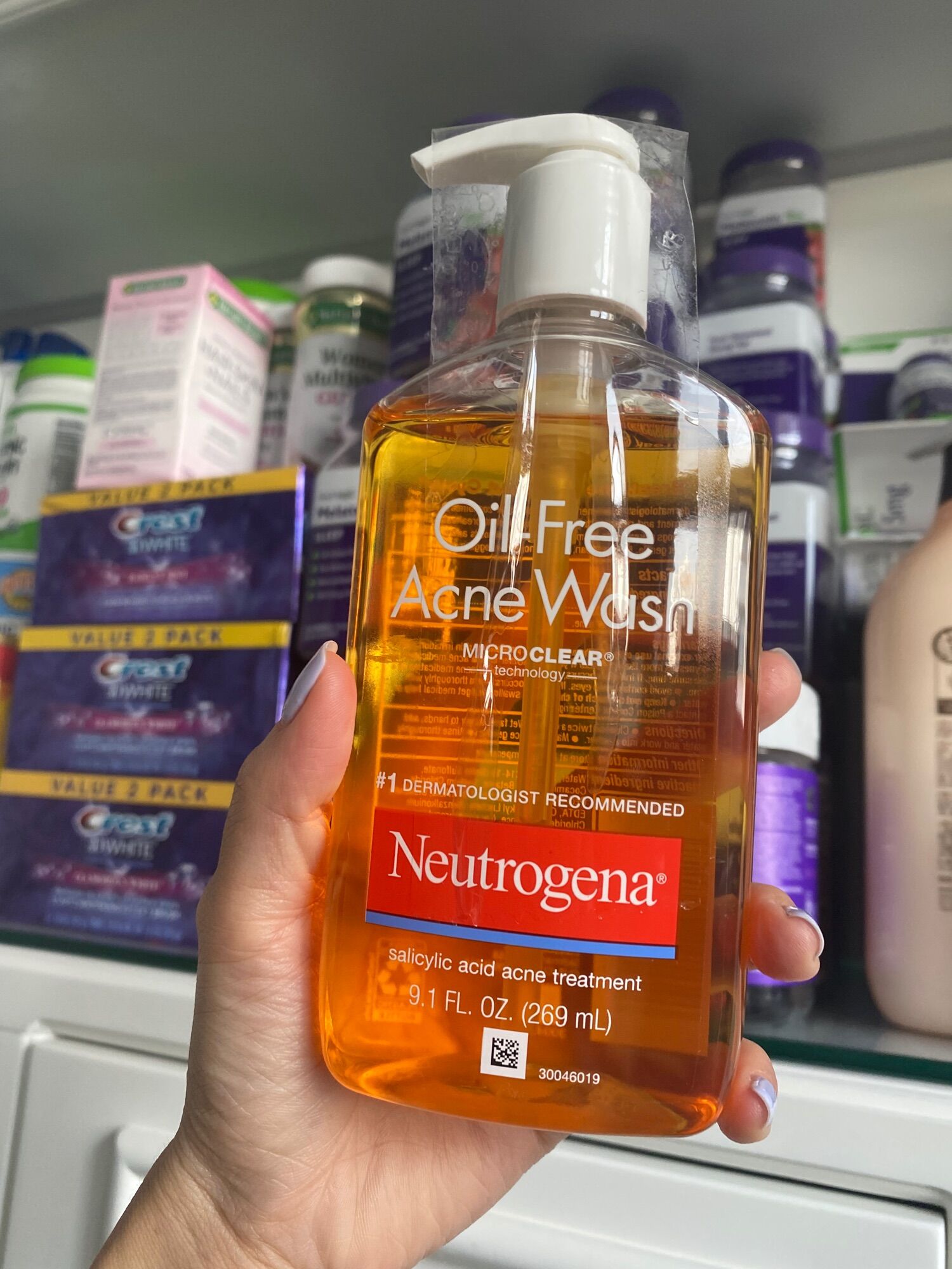 Sữa Rửa Mặt Neutrogena Oil Free Acne Wash 269ml (Mỹ)