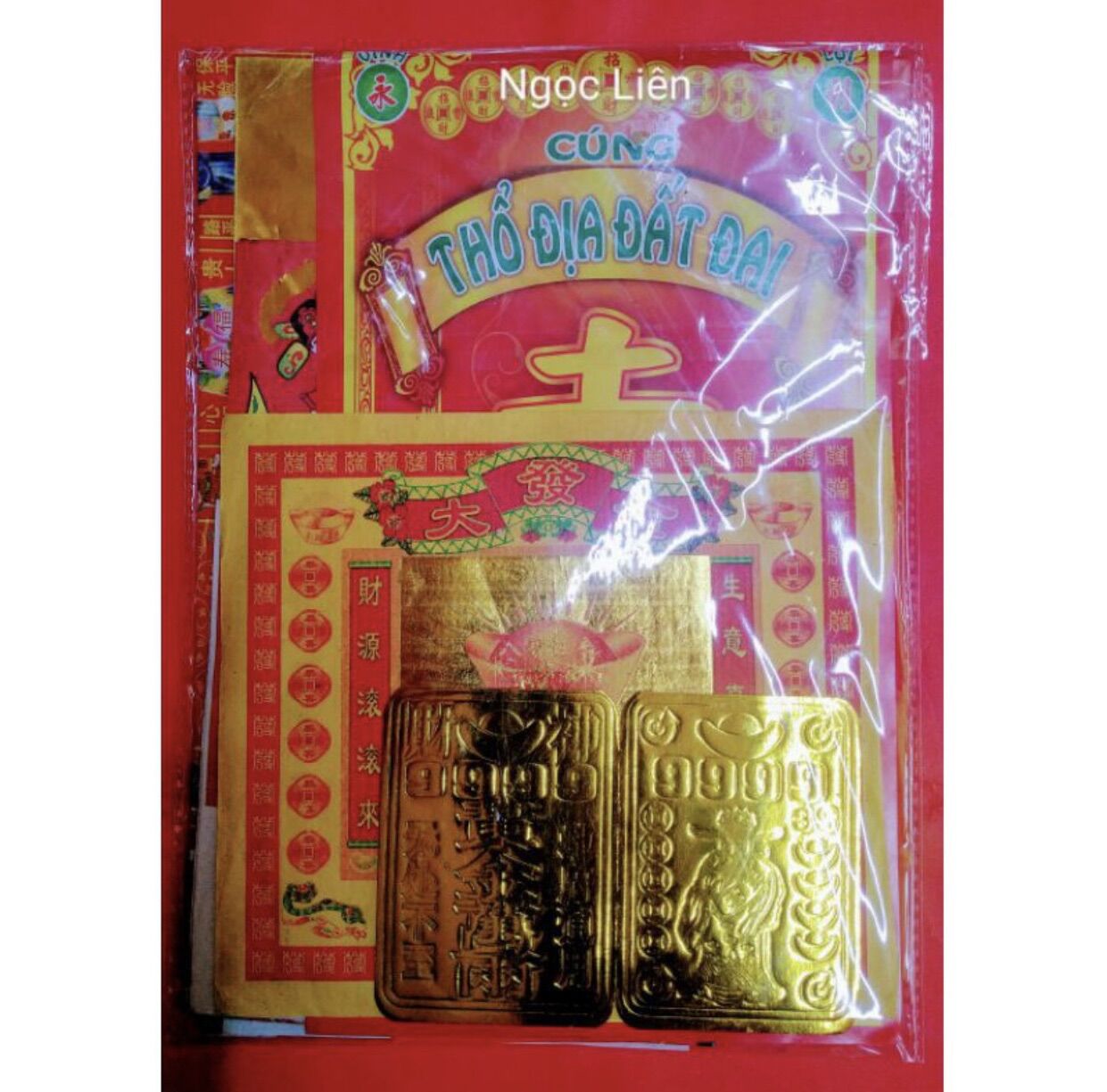 [ VÀNG MÃ ] GIẤY CÚNG THỔ ĐỊA ĐẤT ĐAI HÀNG ĐẸP + VÀNG