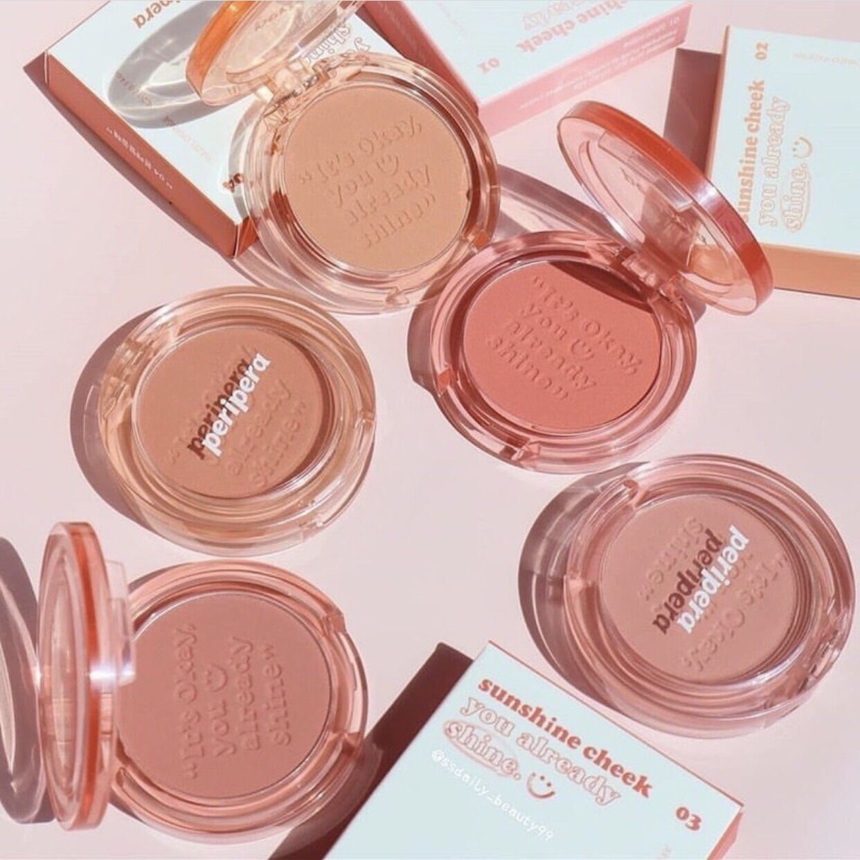 Má hồng PERIPERA PURE BLUSHED SUNSHINE CHEEK