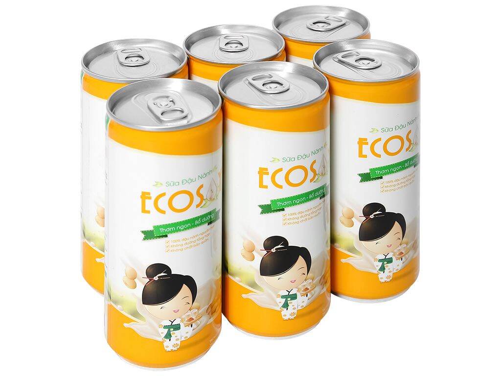 [HCM]Sữa Đậu Nành EcoSoy Ít Đường ( 1 Thùng x 24 lon x 240ml )