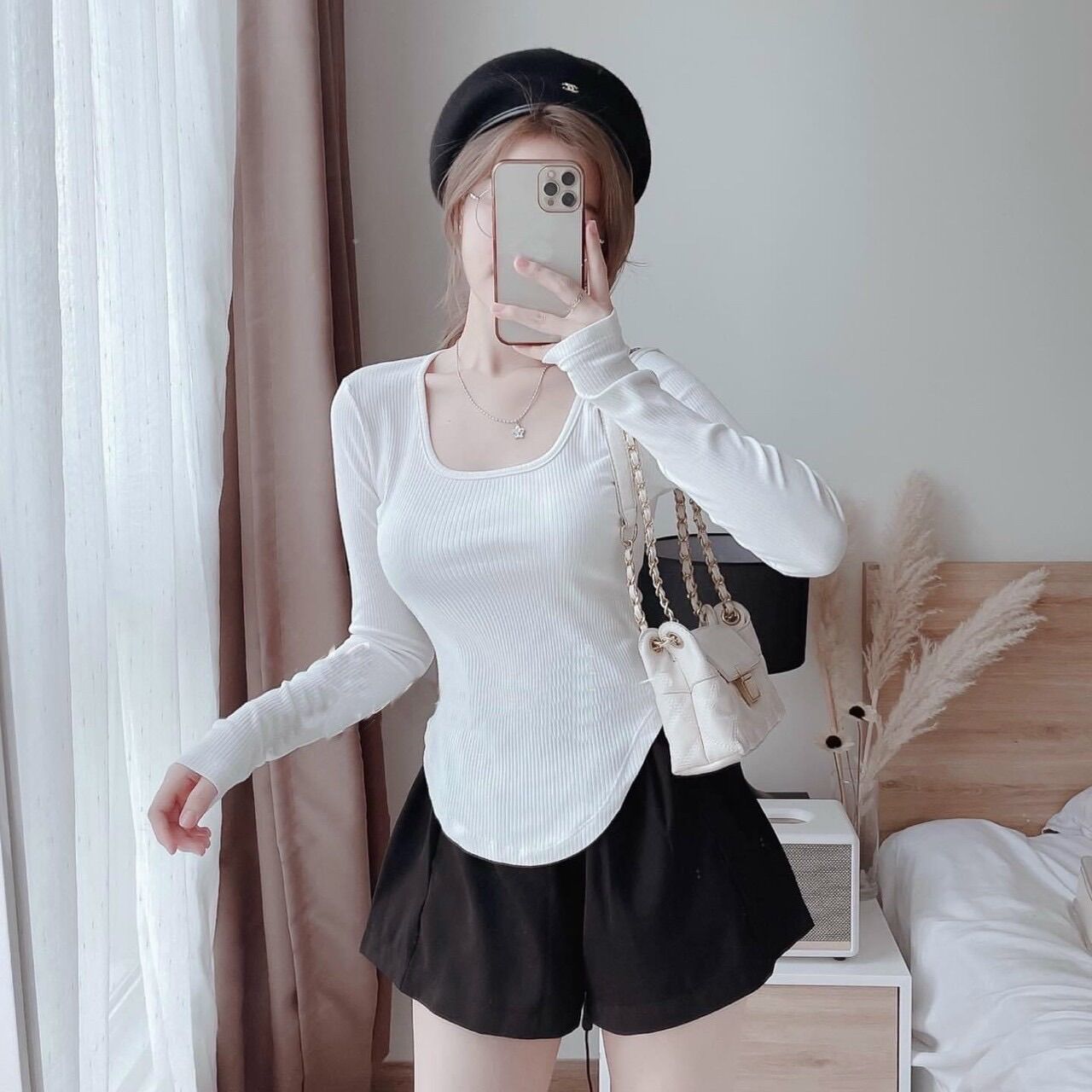 ÁO THUN CỔ VUÔNG VẠT BẦU VB1