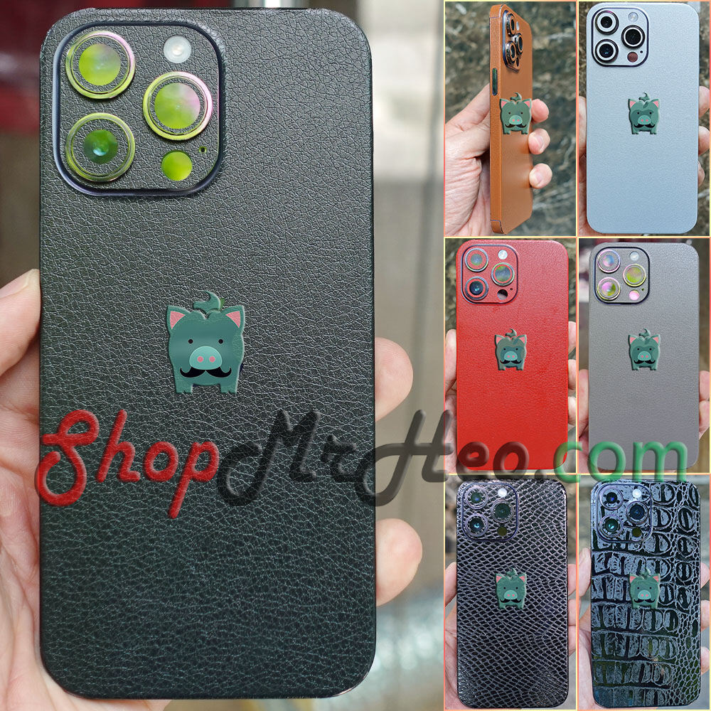 Dán Skin Decal Vân Da Màu Cho Điện Thoại iPhone/Samsung/Xiaomi/Oppo ... - Bảo Vệ, Thời Trang