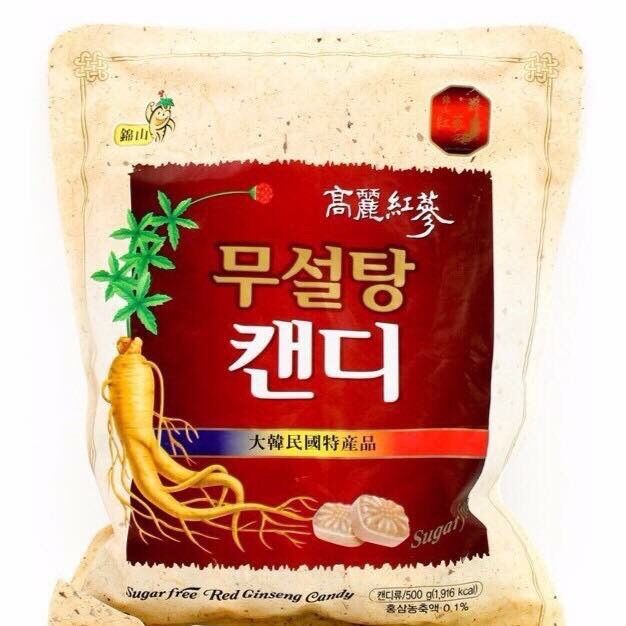 [HCM]Kẹo Sâm Không đường Hàn Quốc 500g