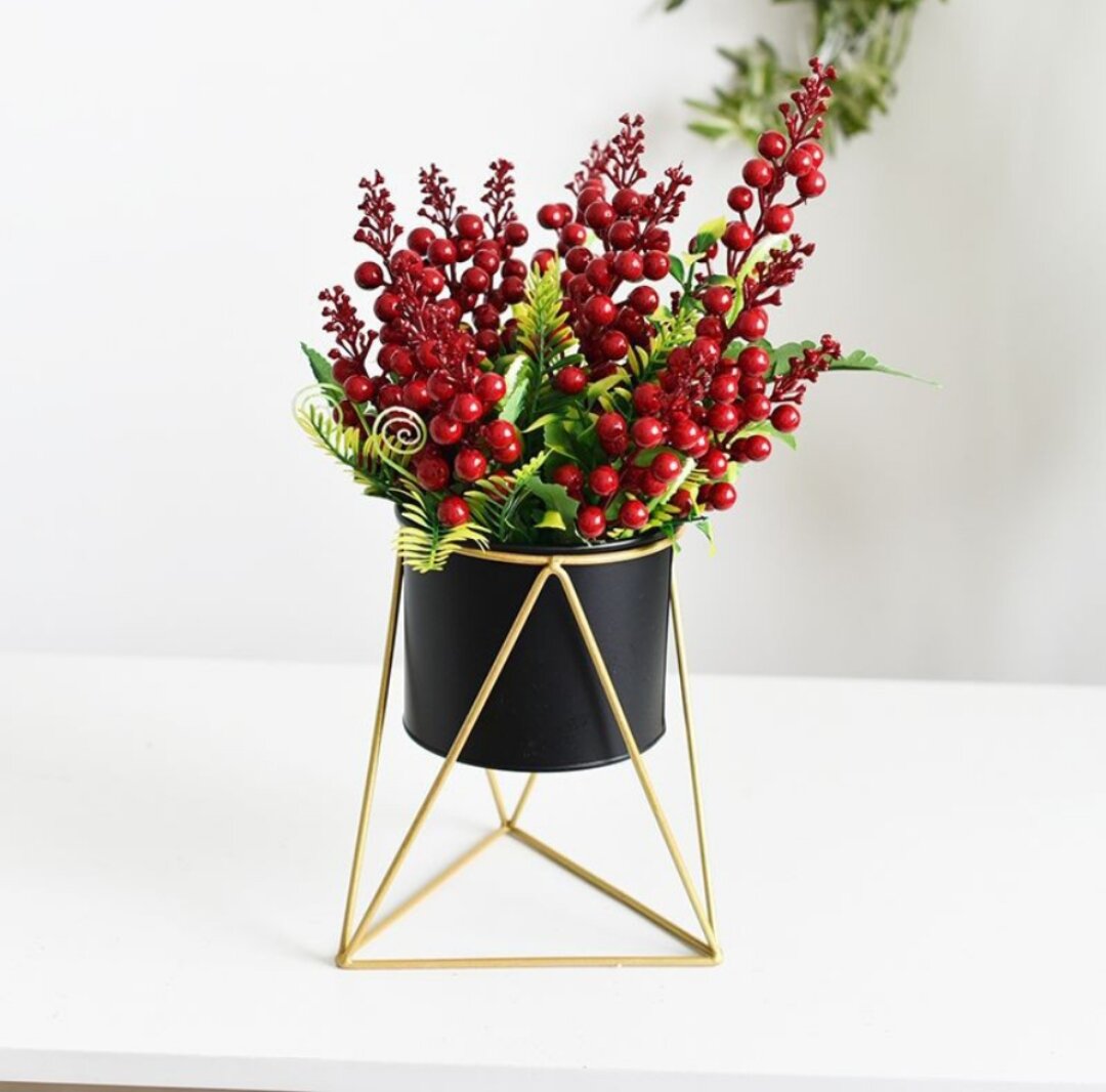 Chùm quả cherry tròn quả giả