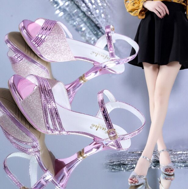 Giày sandal gót sơn khiêu vũ @&&&&&
