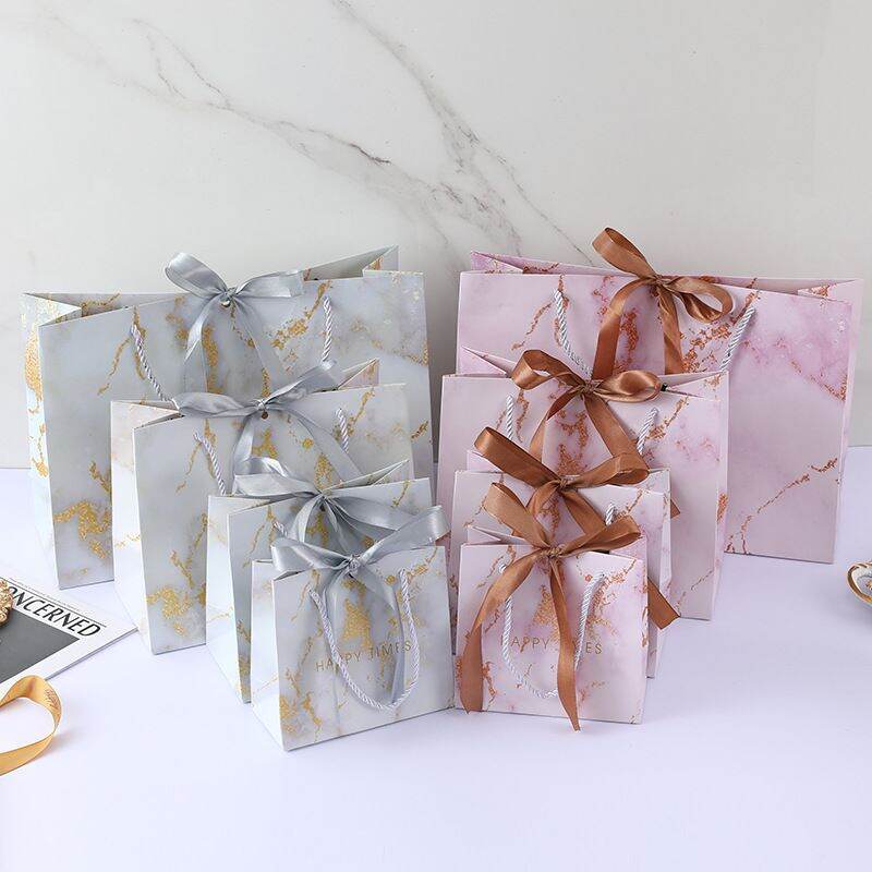 Túi giấy đựng quà tặng họa tiết vân đá sáng tạo đẹp thanh lịch