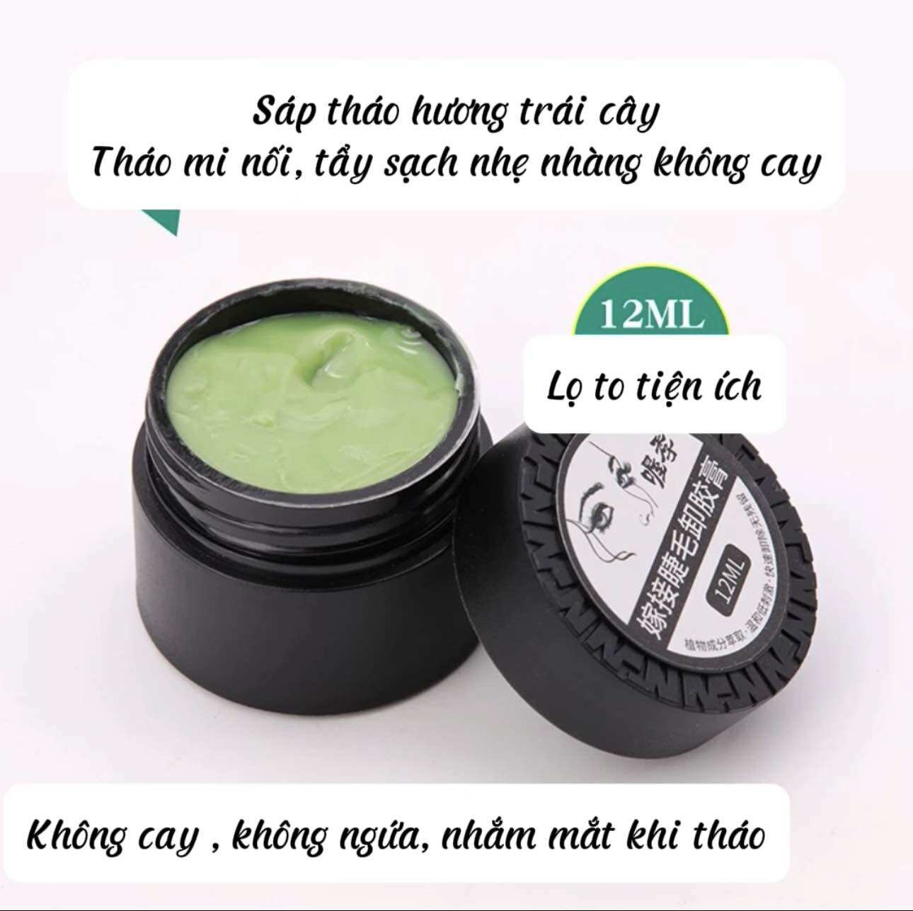 Sáp tháo mi , tẩy keo nối, không cay
