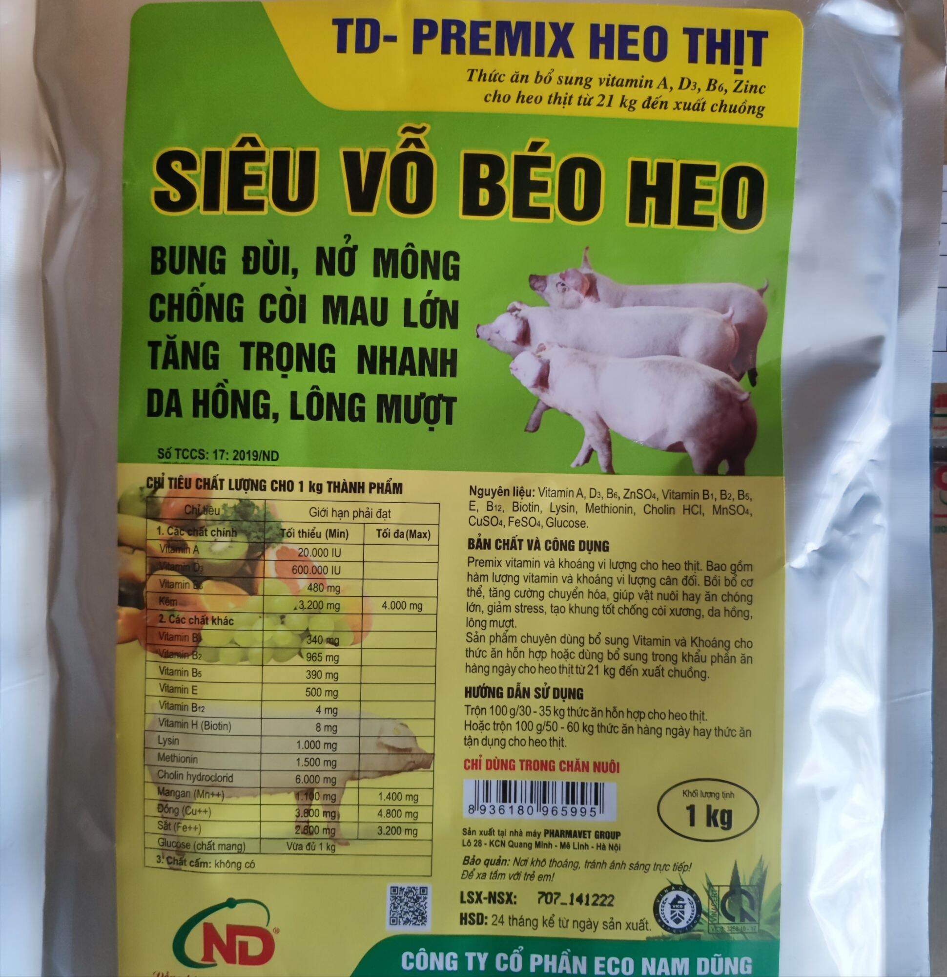 Siêu vỗ béo heo 1kg