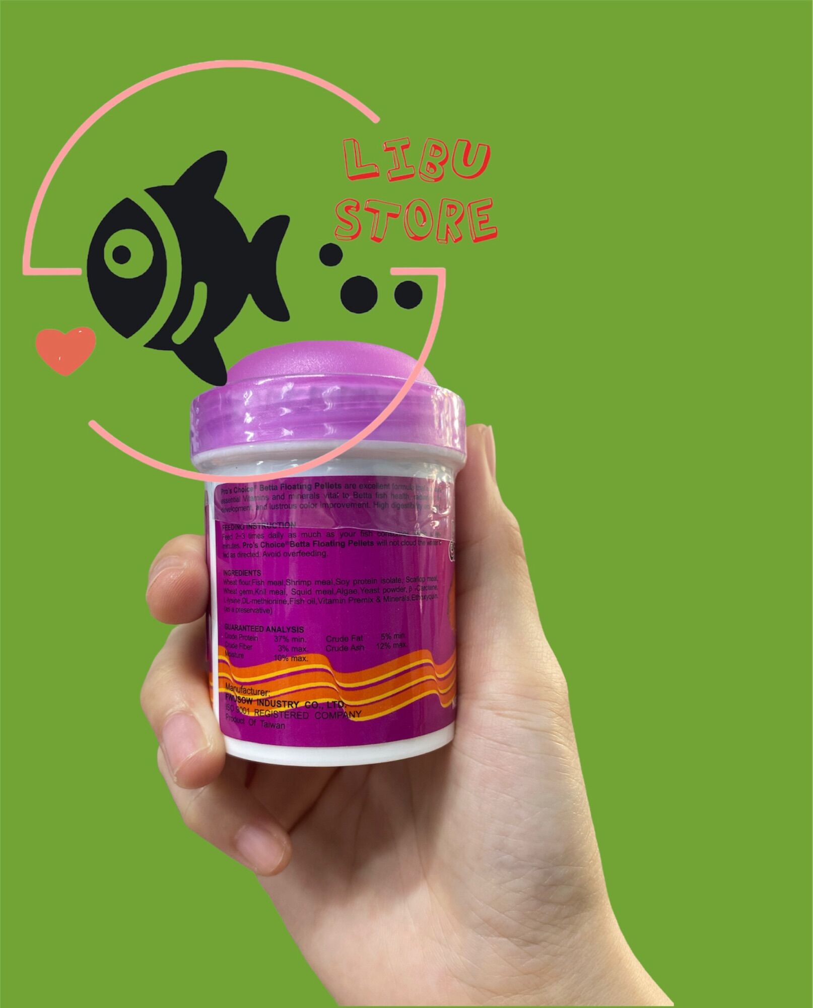 Thức Ăn Cho Cá Betta Pro's Choice Dạng Hạt - Hủ 35gram