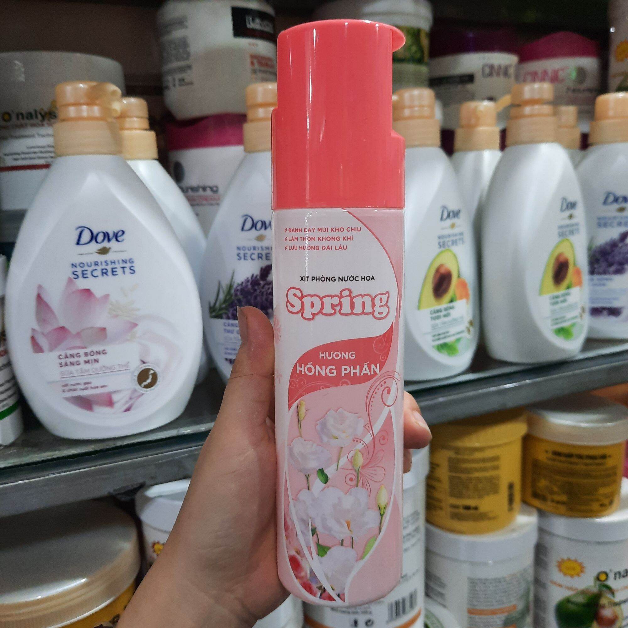 Xịt phòng Spring hương hồng phấn 225ml
