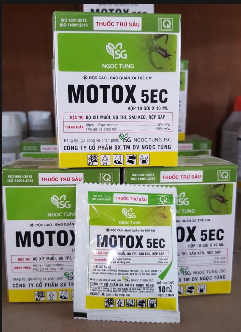 Thuốc trừ sâu motox 5ec hộp 10 gói