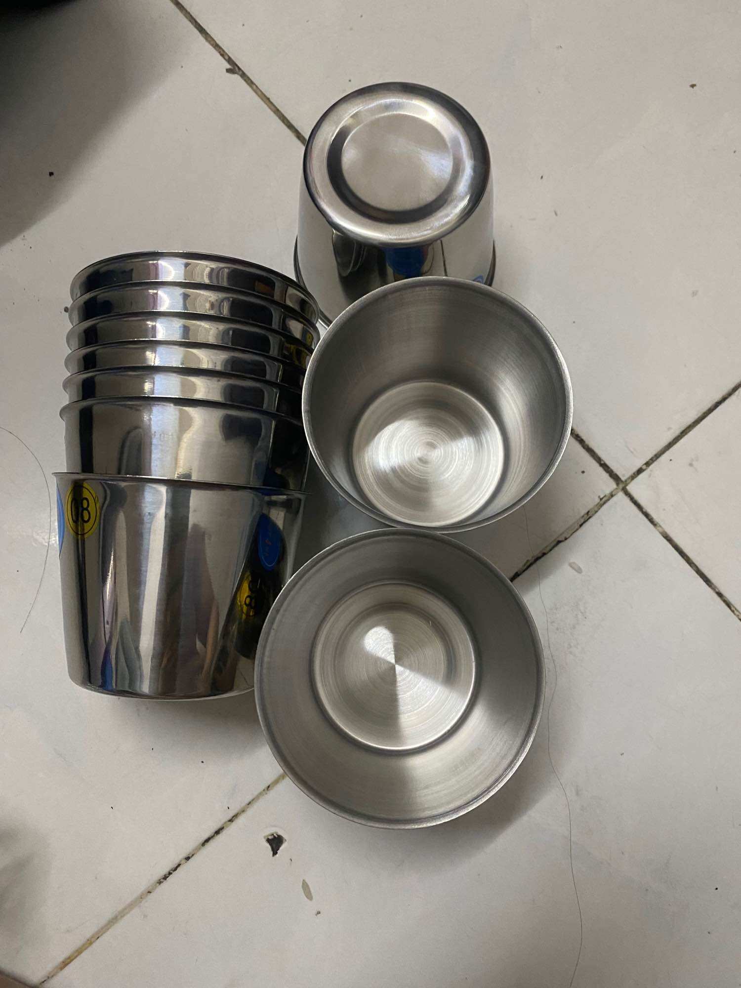 combo 10 ly làm đá inox cao cấp