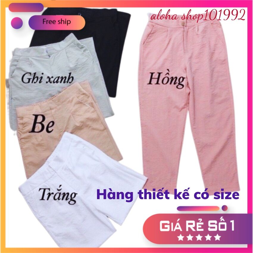 Quần baggy nữ _quần đũi nữ đẹp đủ màu size _alohashop101992xả tất hàng