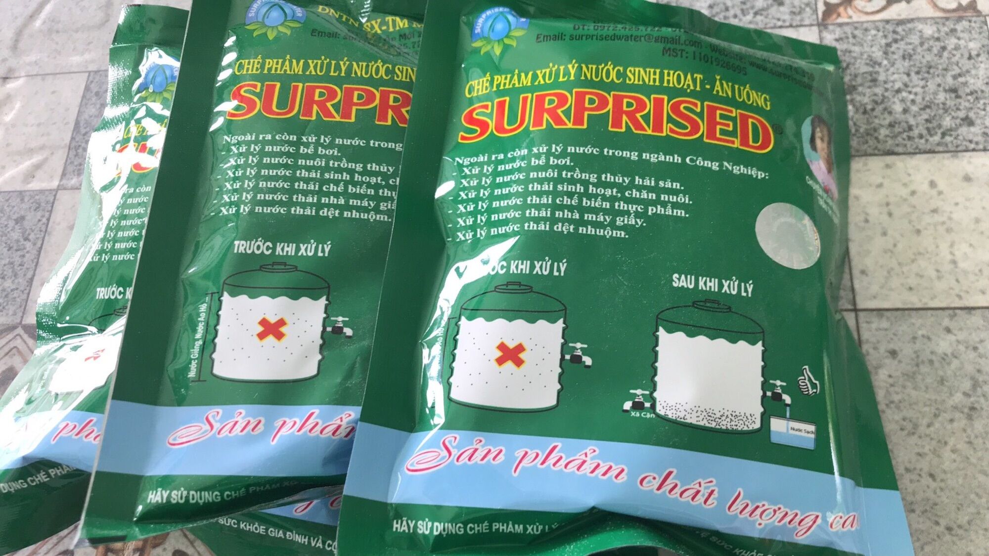 Xử lí nuoc sông siêu sạch gói 200g