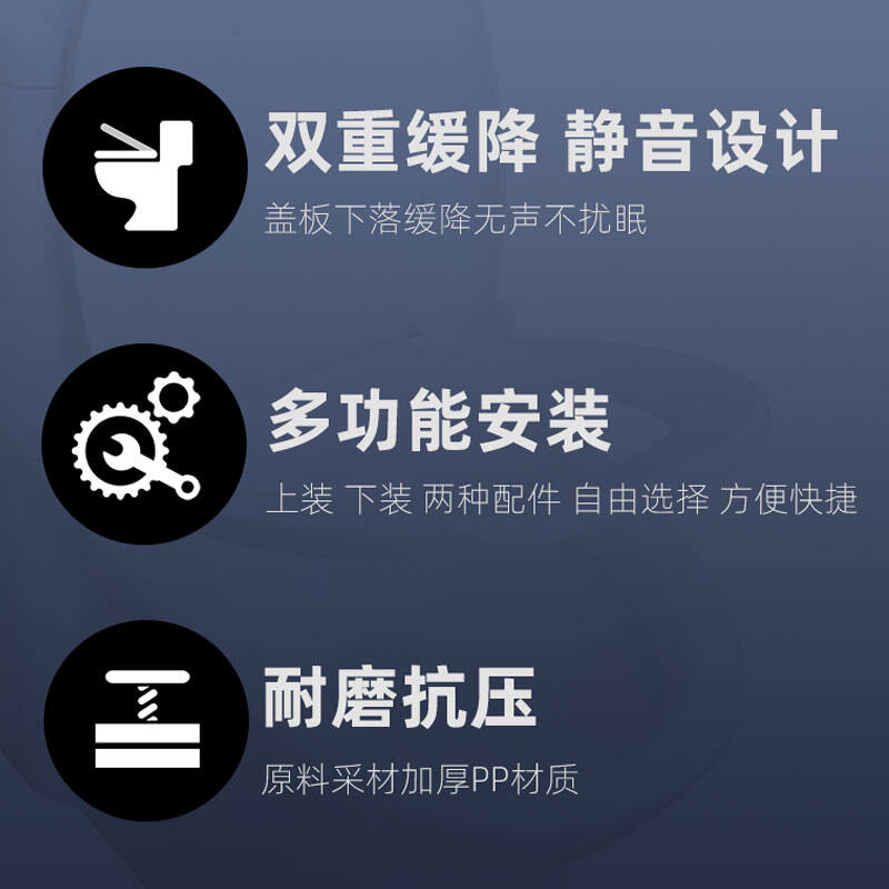 Nắp Bồn Cầu Gia Dụng Thông Dụng Bồn Cầu Dày Dặn Nắp Giảm Chậm Phụ Kiện Nắp Bồn Cầu Nhà Vệ Sinh Hình Chữ V Hình Chữ U Cổ Điển