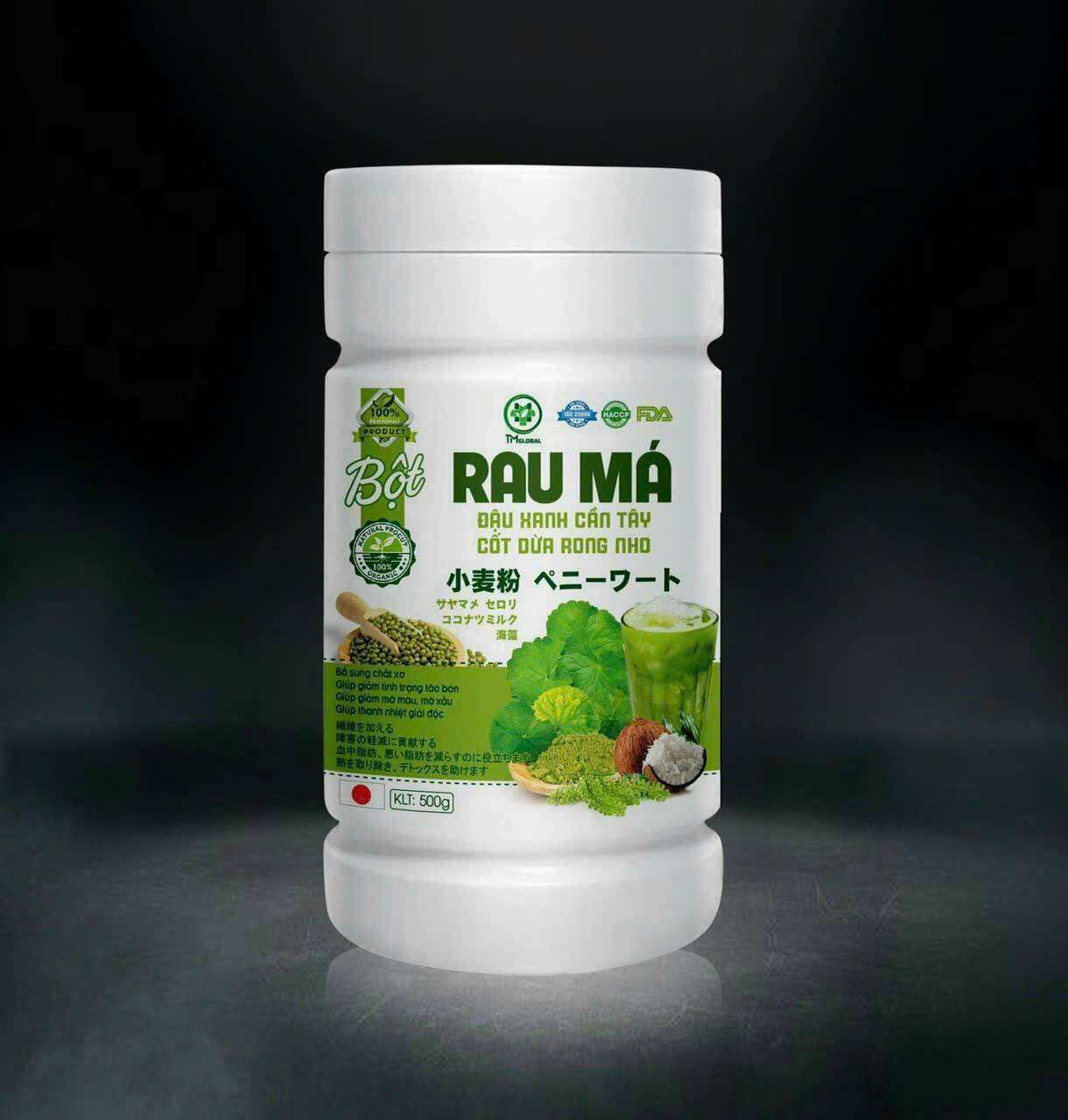 100g bột rau má đậu xanh cần tây