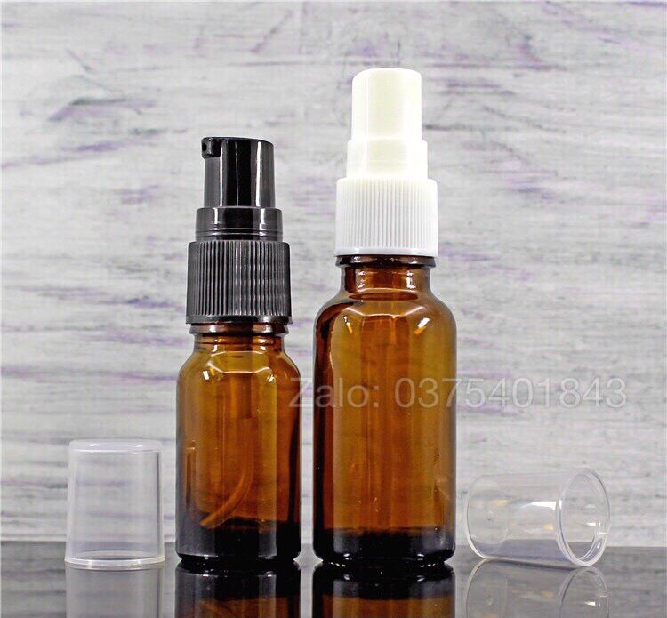 Chai Xịt Giọt Bằng Thuỷ Tinh Nâu (10Ml/20Ml/30Ml/50Ml/100Ml)