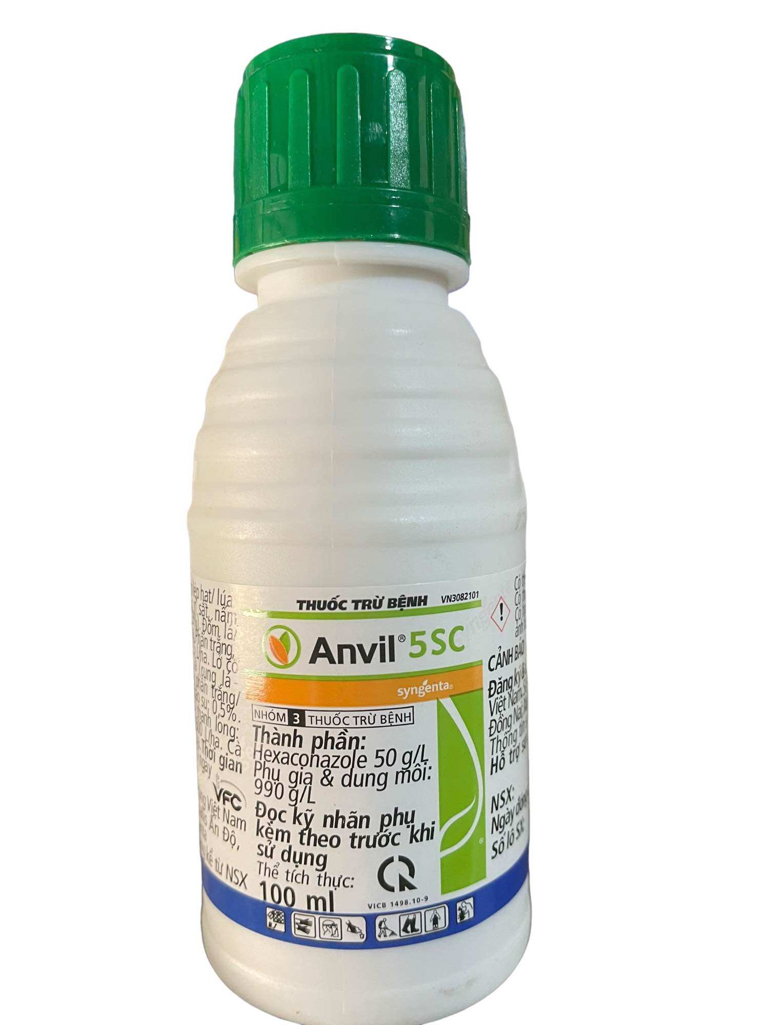 thuốc trừ bệnh cây trồng ANVIL Chai 100ml  5SC  trừ bệnh rỉ sắt, vàng lá, phấn trắng, đốm đen, đen thân ;khô cành, ghẻ loét, nám quả