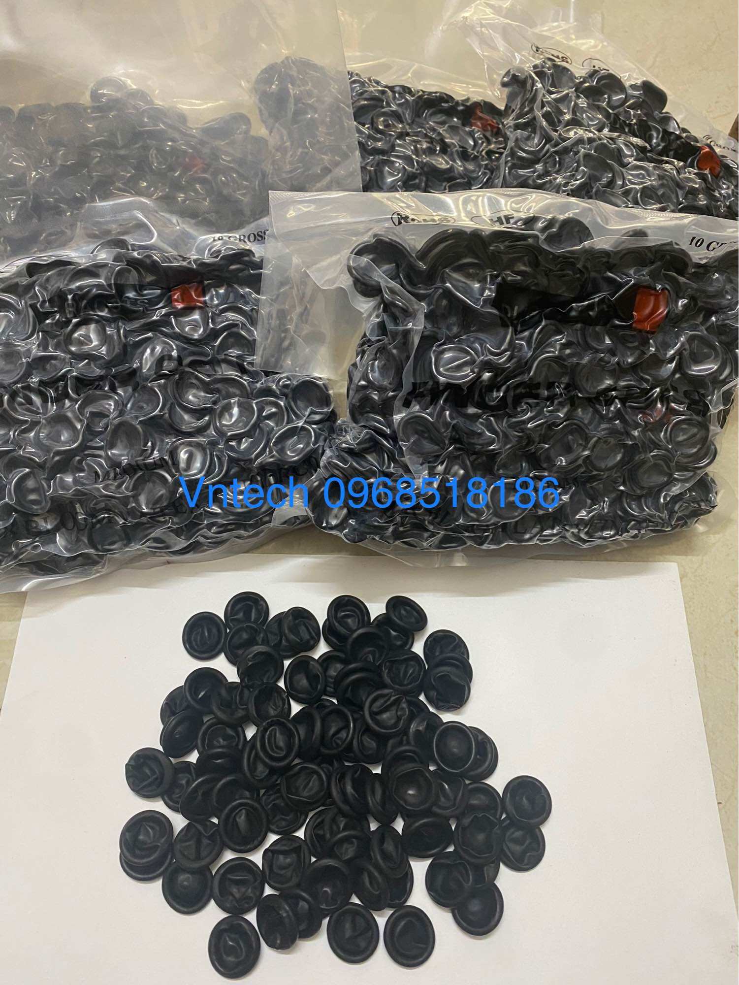 [Túi 500g~1000c] Bao ngón chống tĩnh điện màu đen