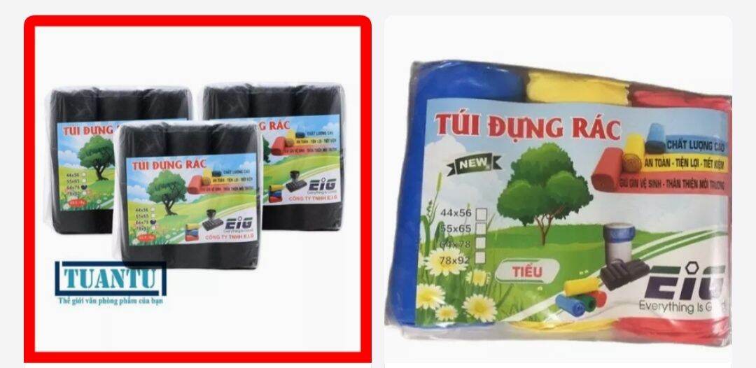 1kg túi đựng rác tự phân hủy