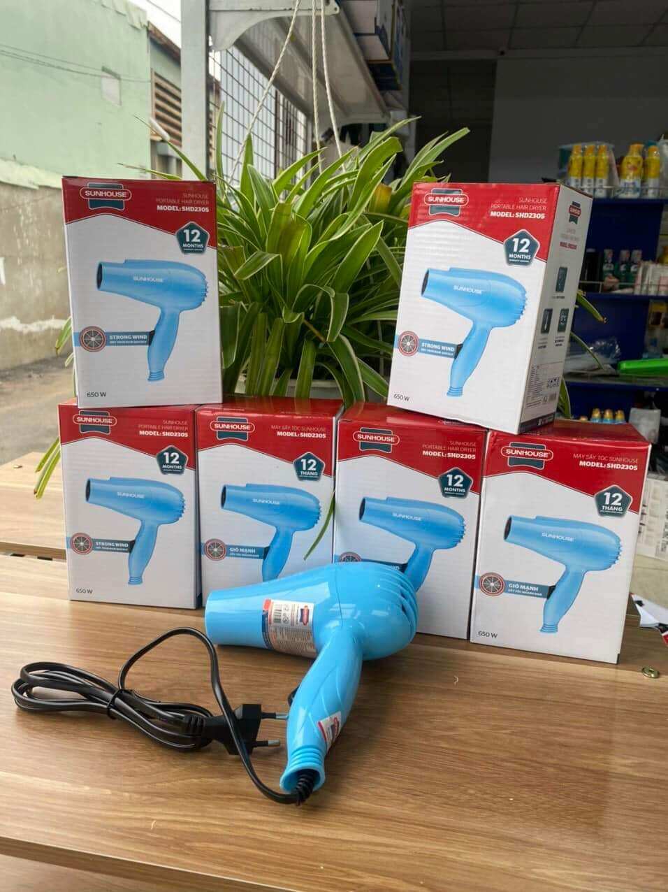 Máy sấy tóc sunhouse shd2305 xanh