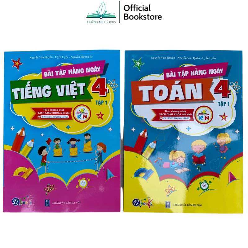 Sách -  Bài tập hằng ngày TOÁN vào TIẾNG VIỆT 4 tập 1