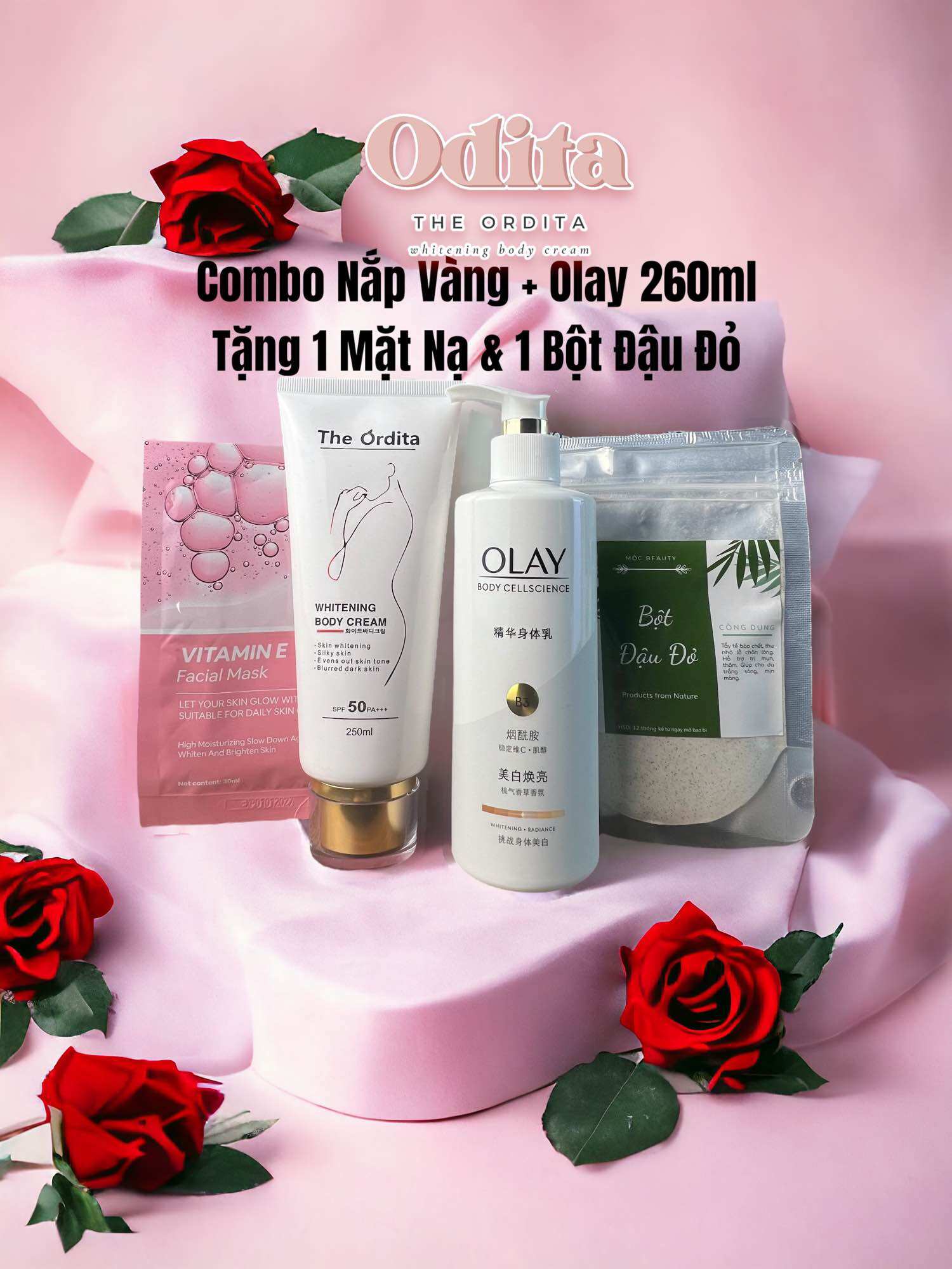Combo kem ordita + kem Olay bản trắng nhất [ giá sốc ]