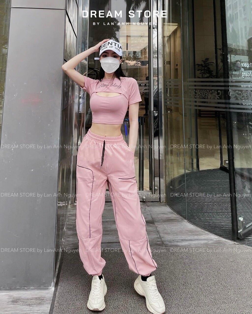 SÉT BỘ CROPTOP BLING KẸP MÍ FULL SIZE