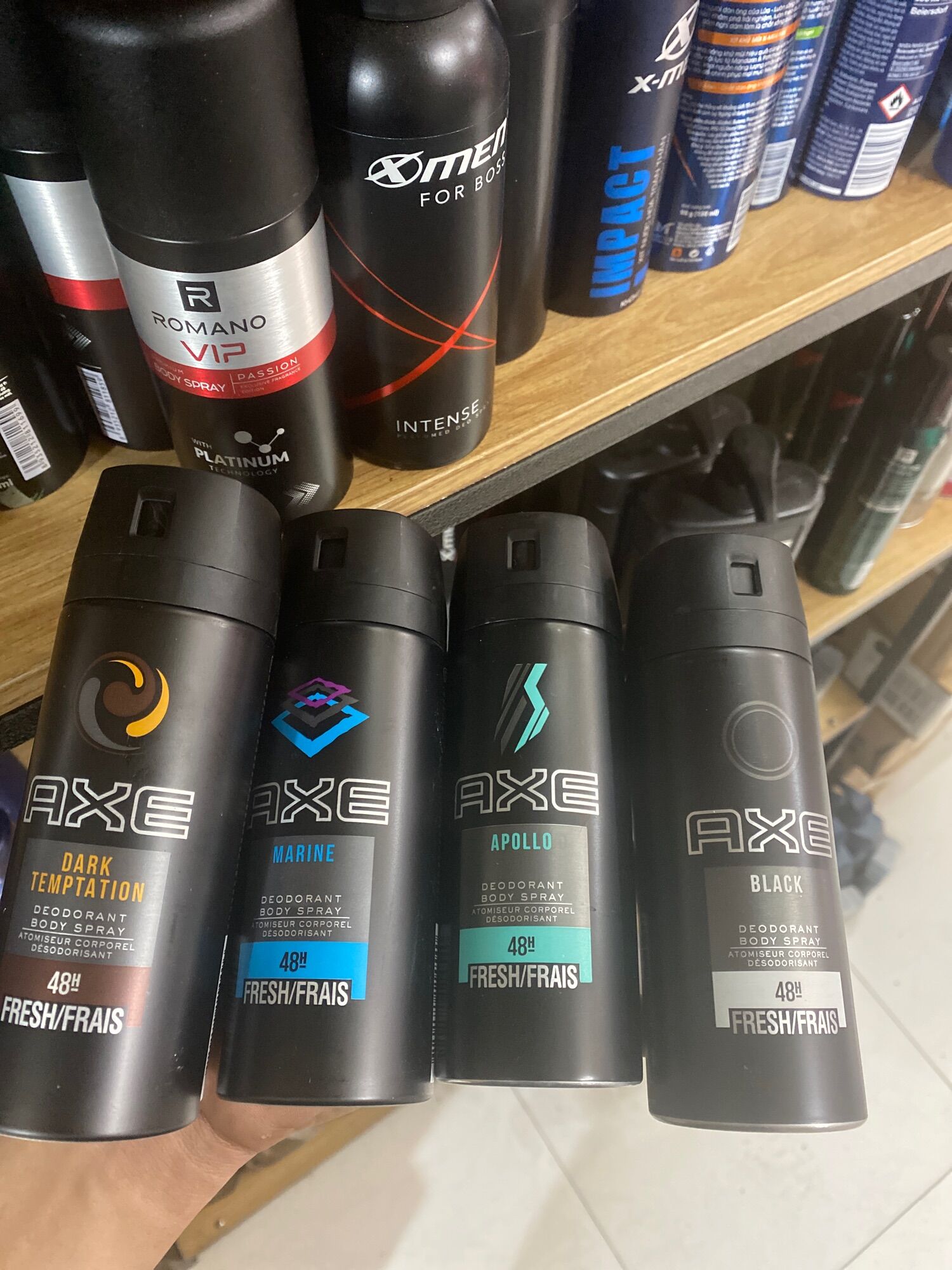 XỊT KHỬ MÙI AXE 150 ML HƯƠNG NƯỚC HOA CHO NAM NHẬP KHẨU
