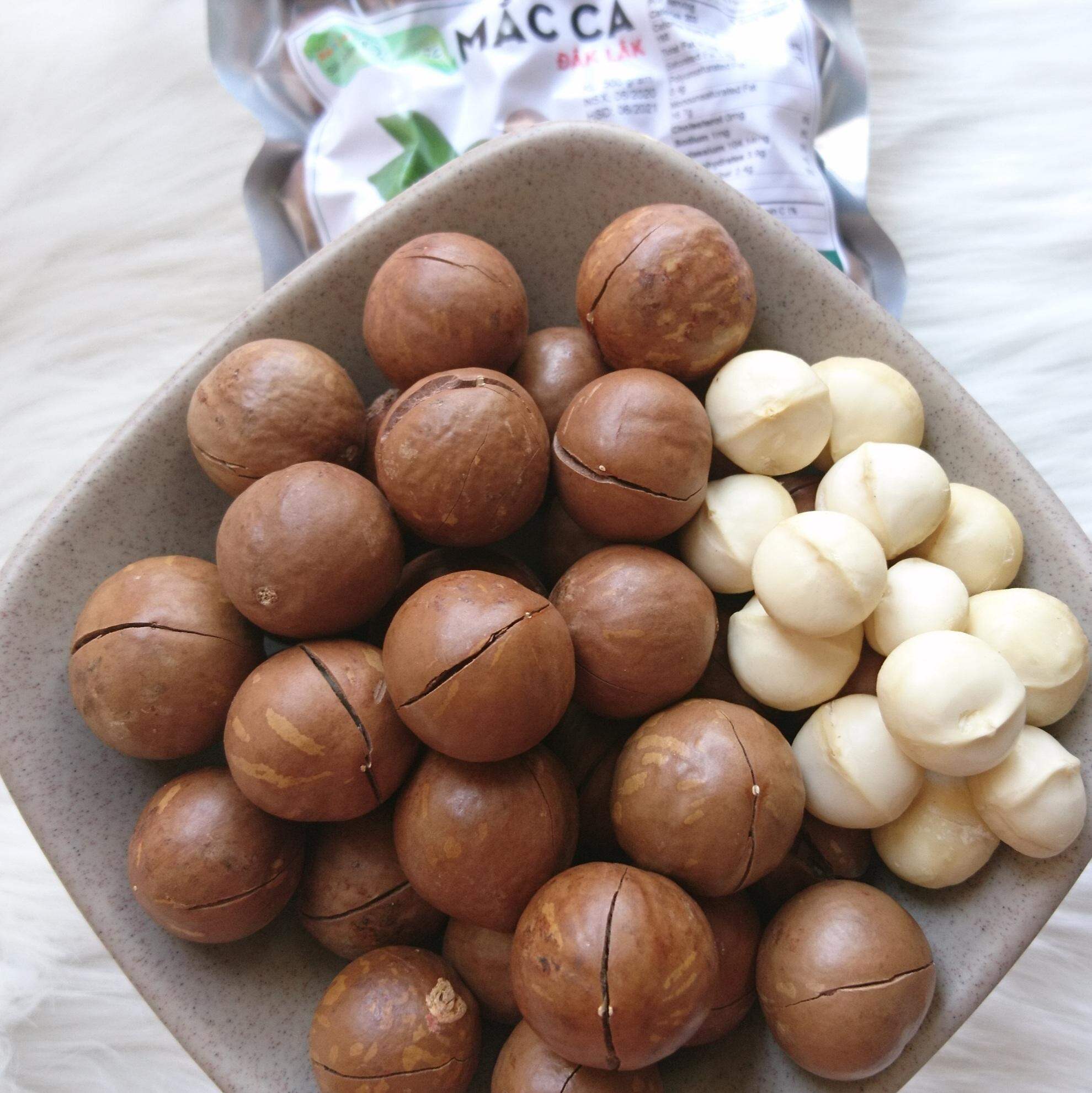 HẠT MACCA ĐĂKLĂK SIZE ĐẠI (2.7cm -3.2cm) NỨT VỎ SẴN TÁCH ĂN LIỀN, HẠT MẮC CA, MAC CA