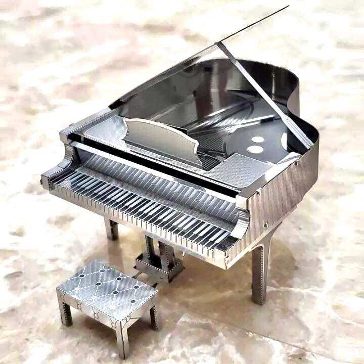 đồ chơi lắp ráp, mô hình 3d kim loại, đồ chơi lắp ráp Đàn Grand Piano