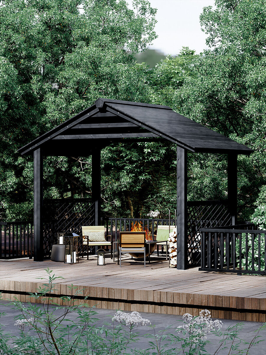 XiMei WoodWork | Outdoor Portable Assembly Chinese Style Wooden Pavilion Giá 43,615,000 Đồng*Miễn phí vận chuyển
