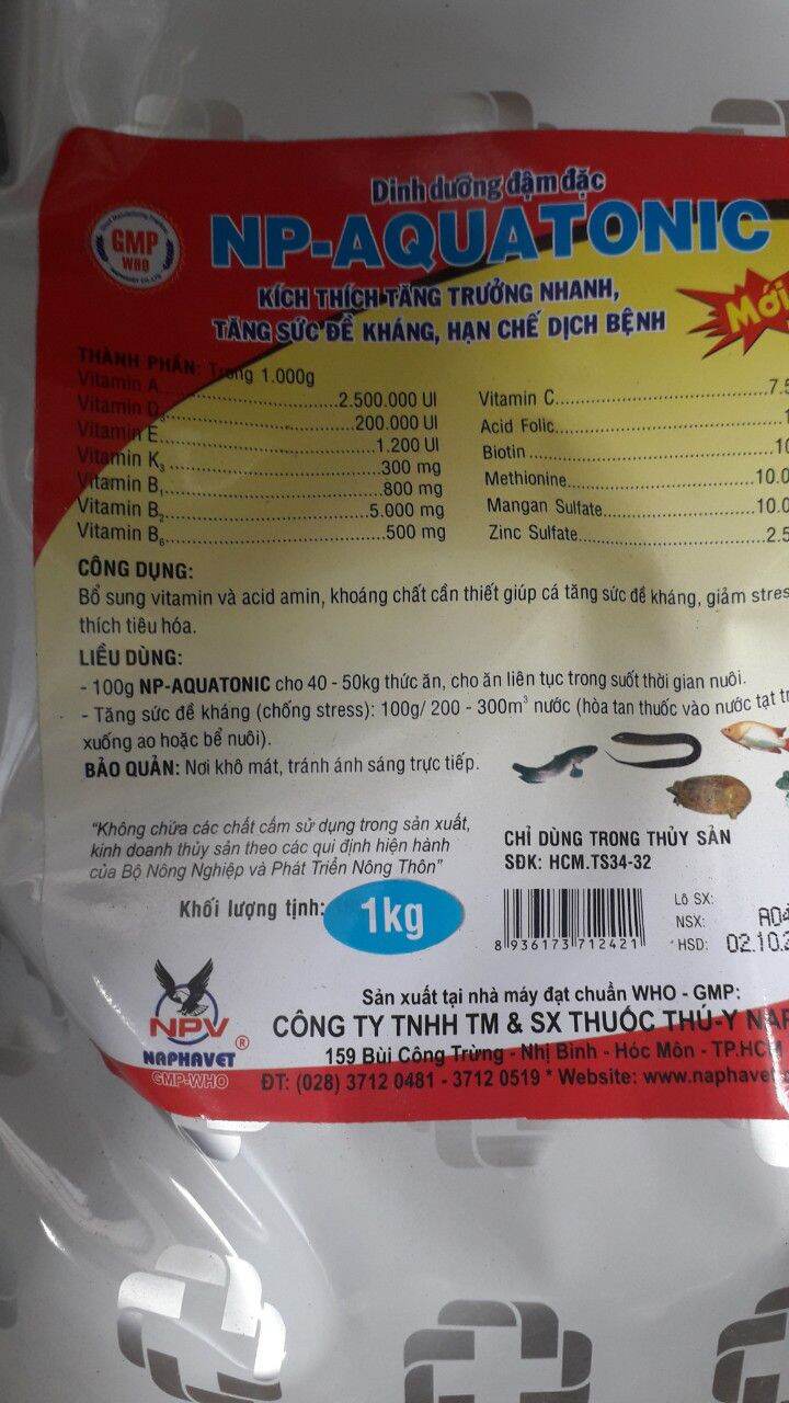 Túi 1kg Kích thích tăng trưởng,Tăng đề kháng