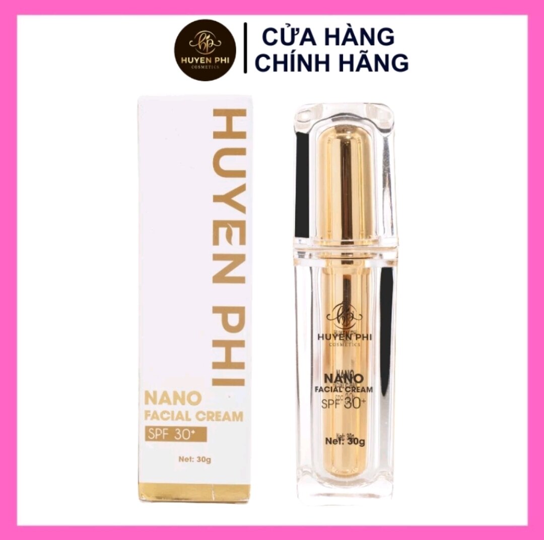 Kem face Nano Huyền Phi dưỡng trắng da căng bóng, chống nắng make up