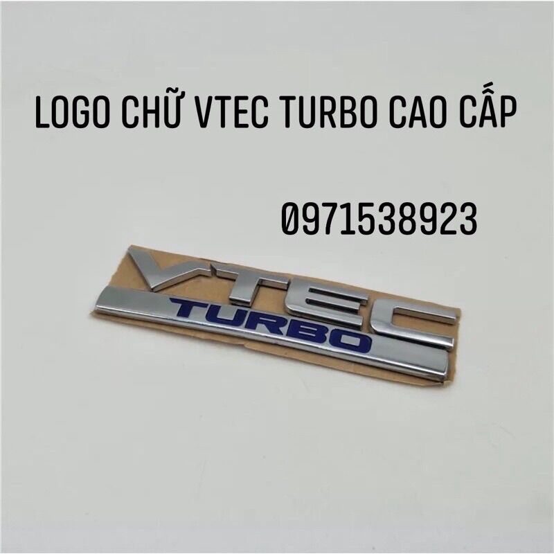 Logo chữ vtec turbo cao cấp giá rẻ