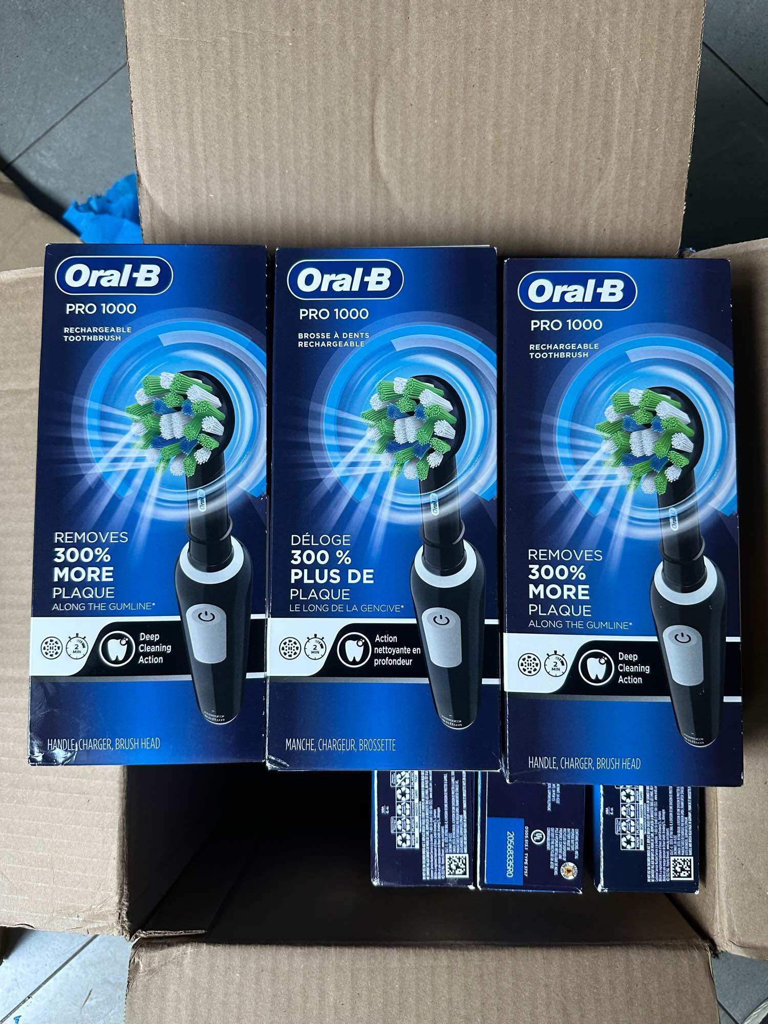 Bàn chải điện oral-b điện - oral-b pro 1000 rechargeable electric toothbrush, white, 1 ct